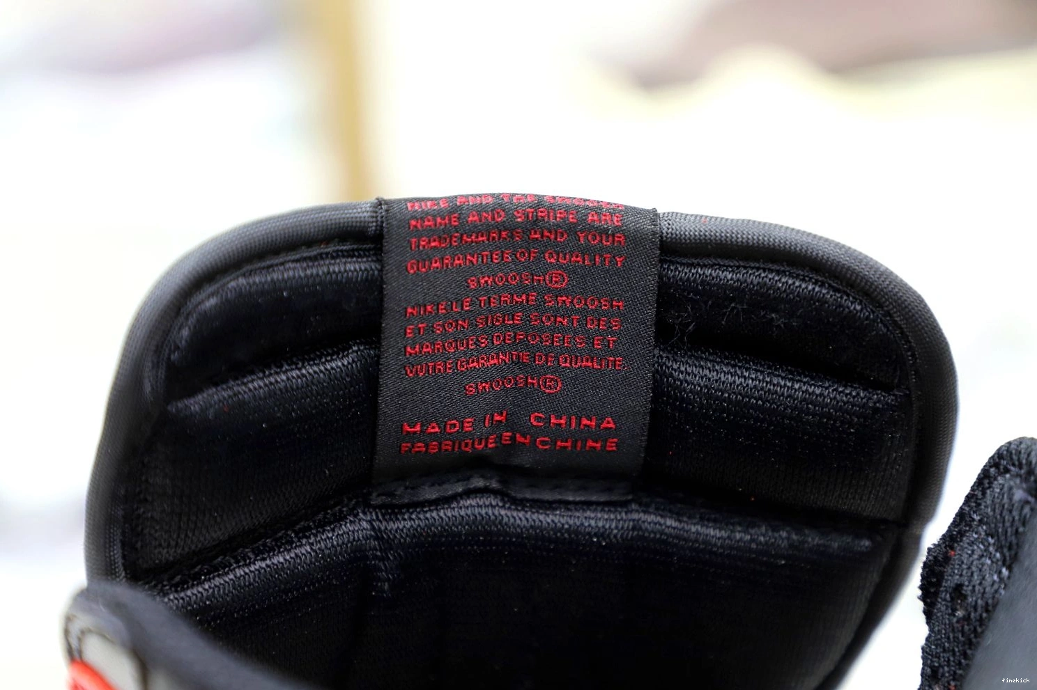 OG JORDAN TOE' HIGH AIR RETRO 1 'BRED 0721